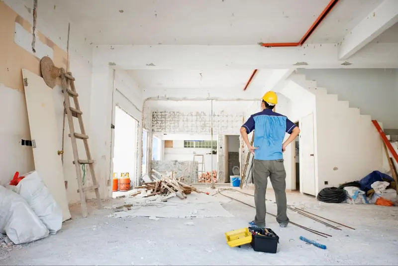 Freshly restored interior walls in a Tampa Bay home being prepared for sale